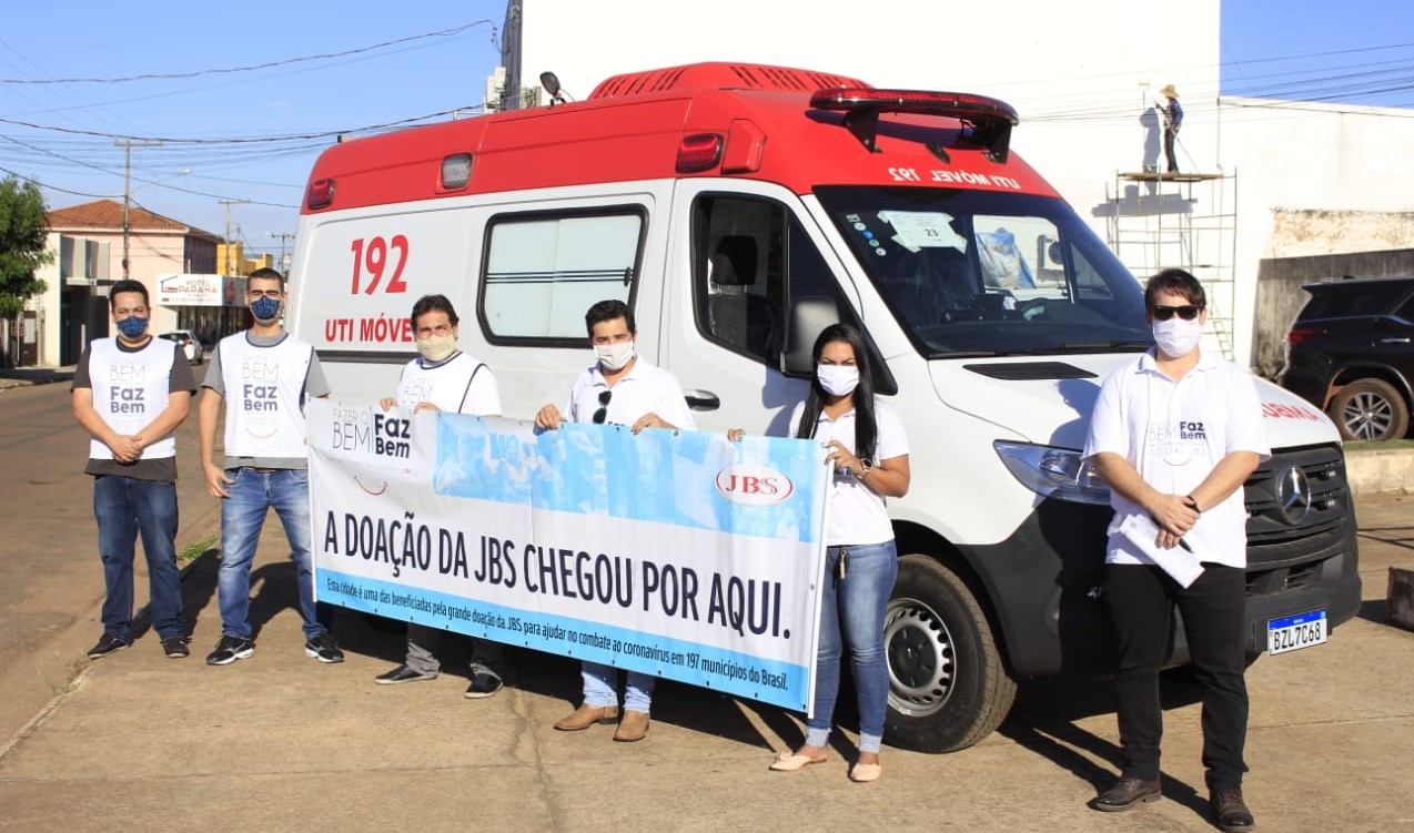 Pontes e Lacerda é contemplada com ambulância doada pela JBS