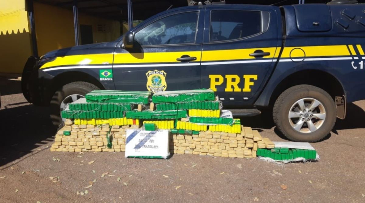 Rondonópolis | PRF realiza apreensão de 343kg de drogas
