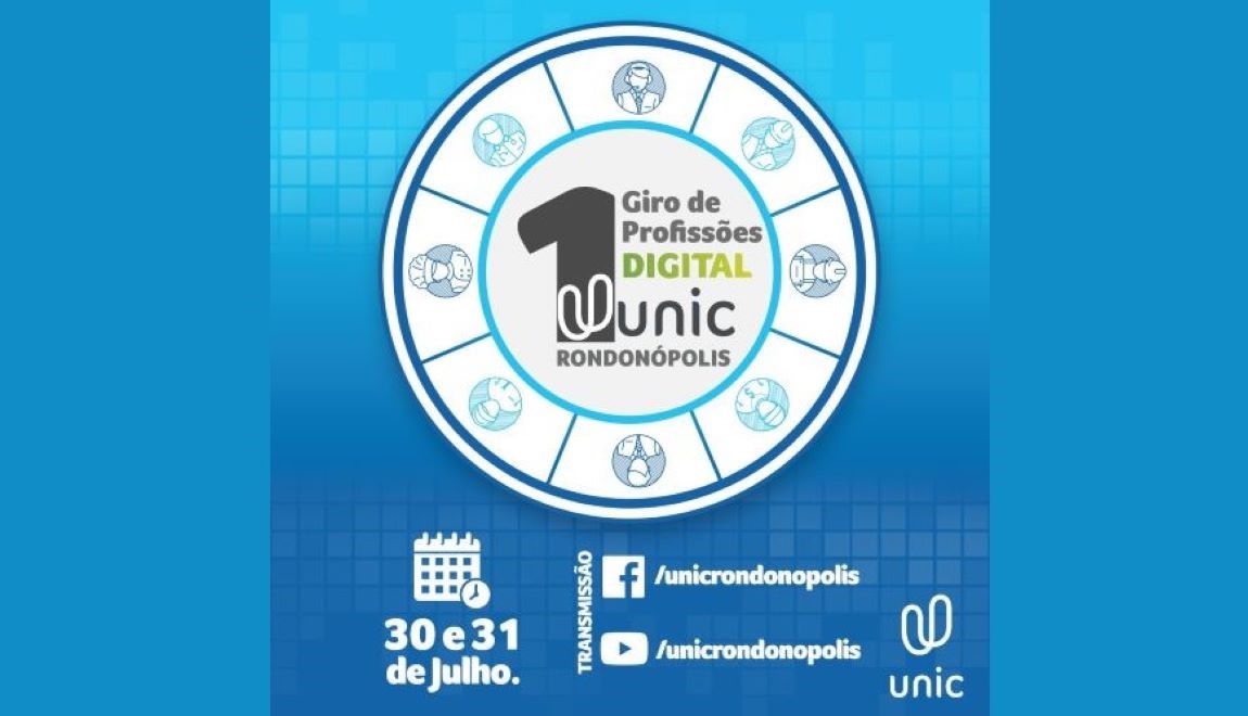 Unic promove Giro de Profissões Digital para comunidade conhecer carreiras e mercado de trabalho