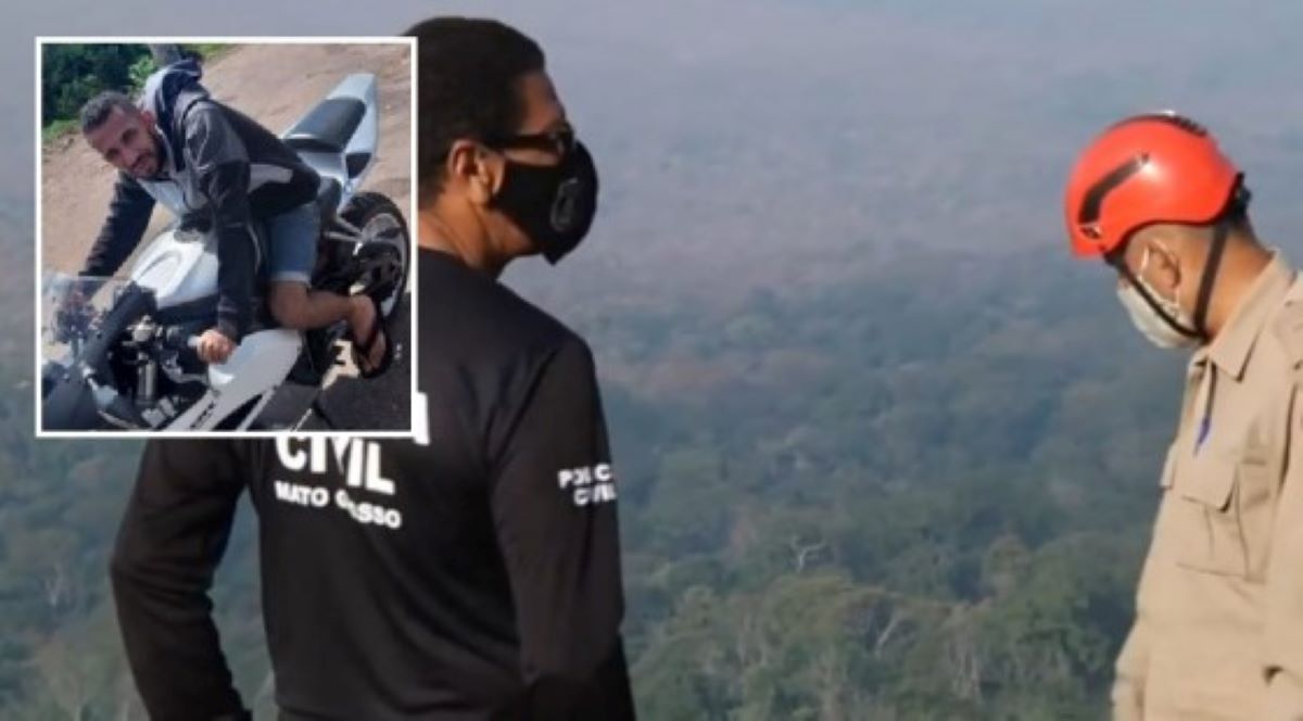 Tangará da Serra | Polícia e bombeiros fazem buscas por corpo de jovem em penhasco