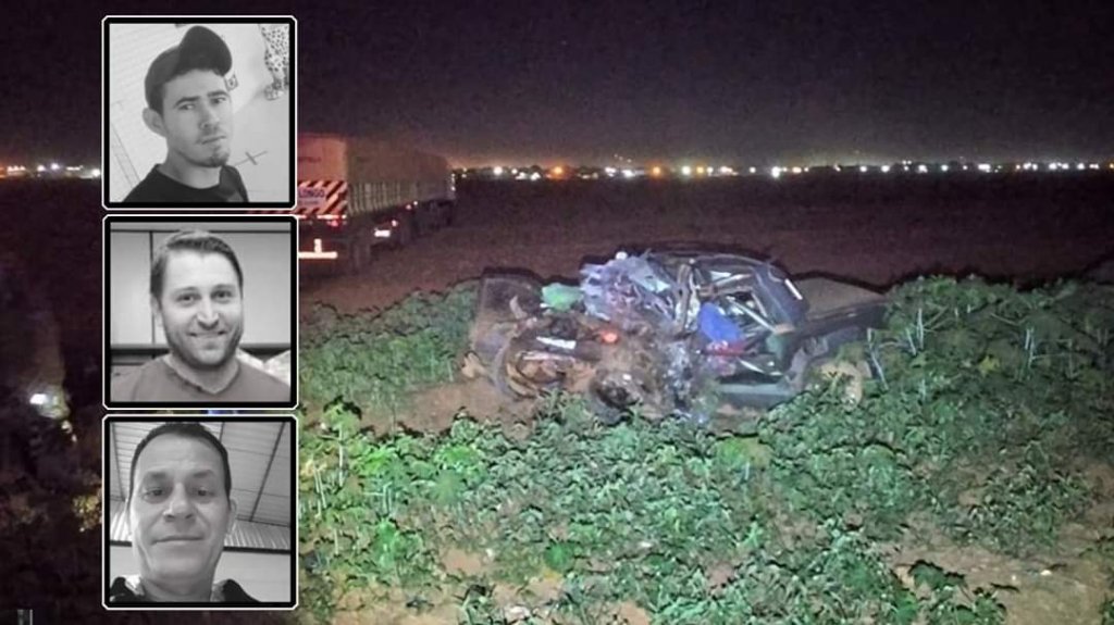Campo Novo do Parecis | Três morrem em acidente entre carro e carreta