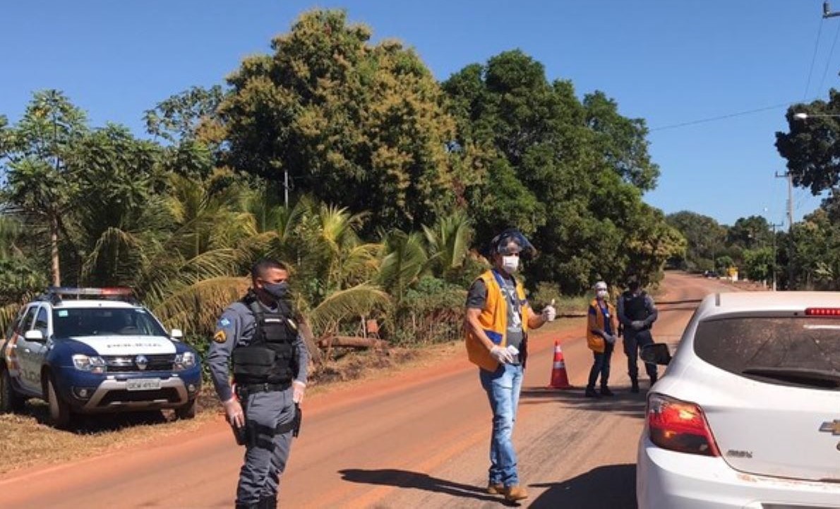 Juscimeira | Barreira sanitária é montada para conter avanço de casos de Covid-19