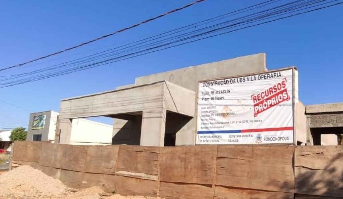 Rondonópolis | Construção da UBS na Vila Operária pode ser concluída antes do prazo