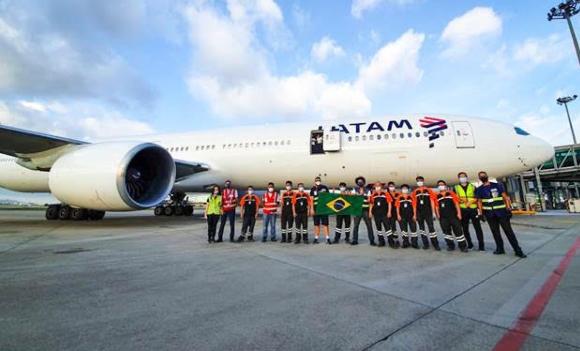 LATAM Brasil conclui e faz balanço da megaoperação de 45 voos China-Brasil no combate à COVID-19