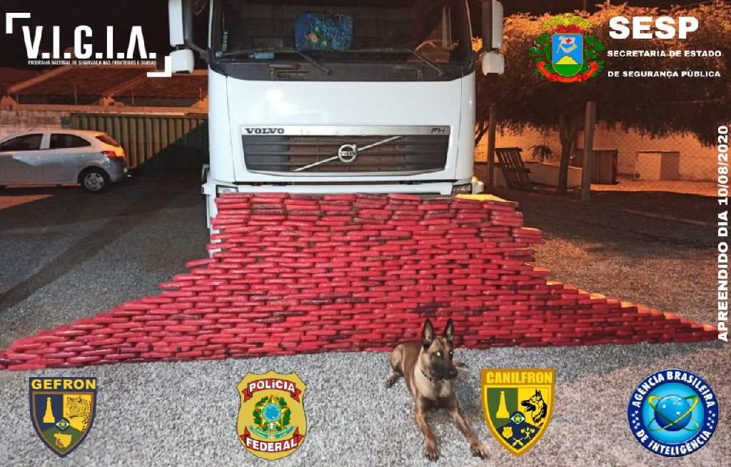 Barra do Bugres | Gefron apreende 340 kg de cocaína, avaliados em R$ 8 milhões