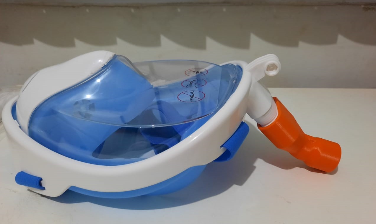 Rondonópolis | UPA recebe doação de mais dez máscaras de mergulho para pacientes com Covid-19