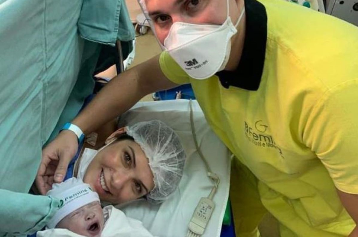 Cuiabá | Nasce Diógenes, terceiro filho da deputada Janaina Riva