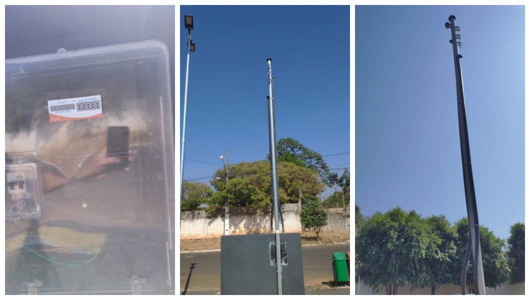 Rondonópolis | Ação de vândalos causa prejuízo a iluminação pública da praça do Jardim Belo Horizonte