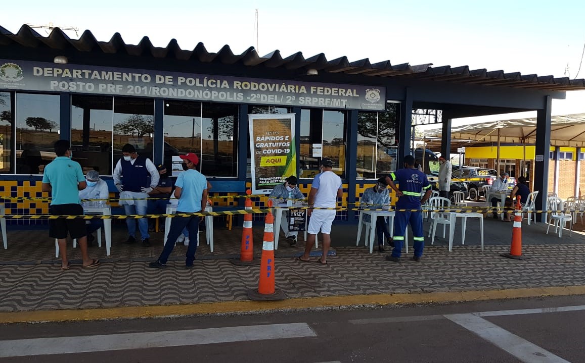 Rondonópolis | Prefeitura e iniciativa privada realizam testagem e exames em caminhoneiros nas BRs 163/364