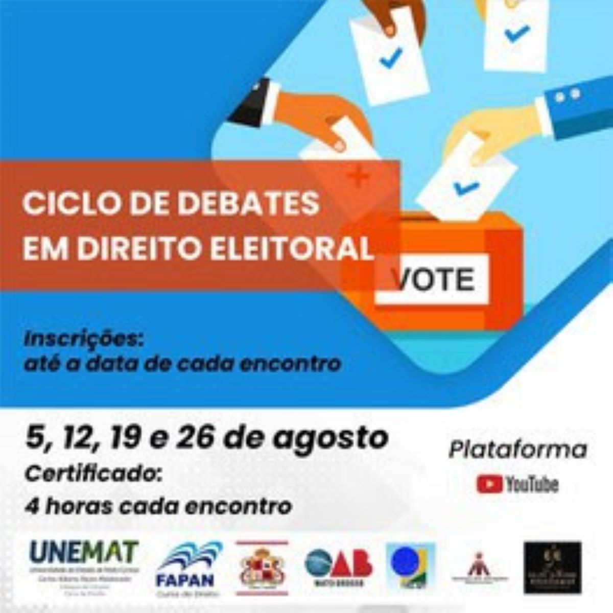 Unemat e TRE-MT convidam a sociedade para debate nesta quarta (12)