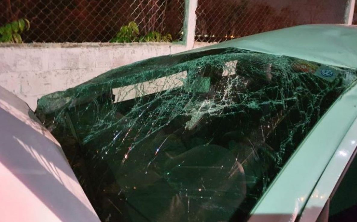 Várzea Grande | Bêbado capota carro e bate em muro do Aeroporto