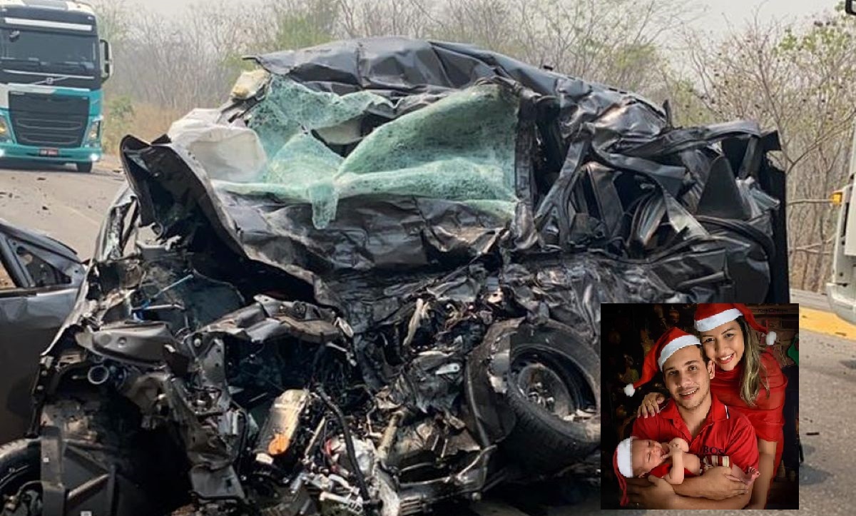 Mato Grosso | Família morre em acidente após batida entre carro e carreta