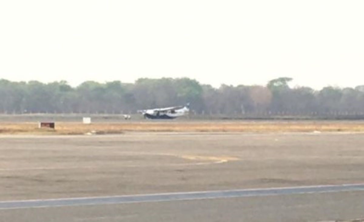 Várzea Grande | Avião com 11 pessoas estoura pneu durante pouso e gera pânico no aeroporto