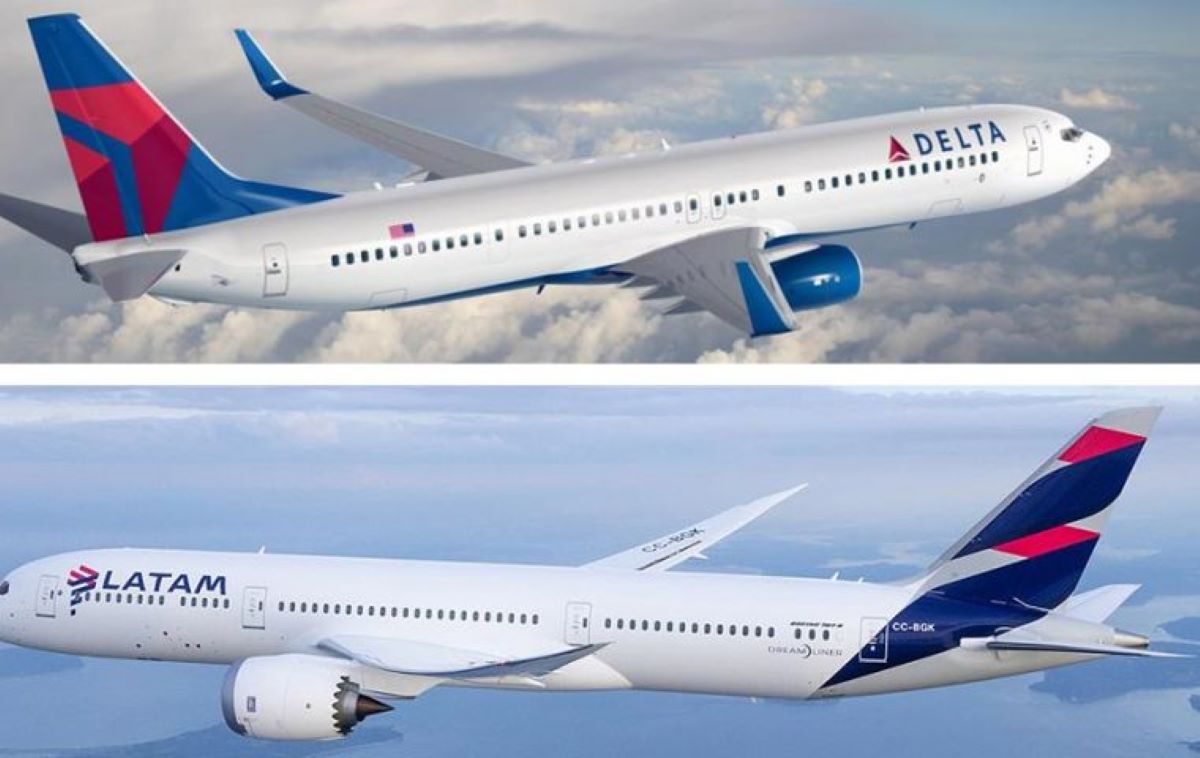 Delta e LATAM recebem no Brasil aprovação para acordo comercial