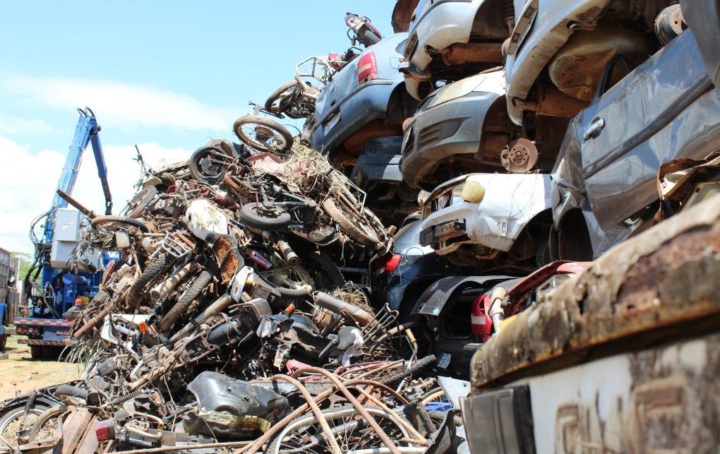 Detran-MT recicla mais de 6 mil veículos inservíveis neste ano