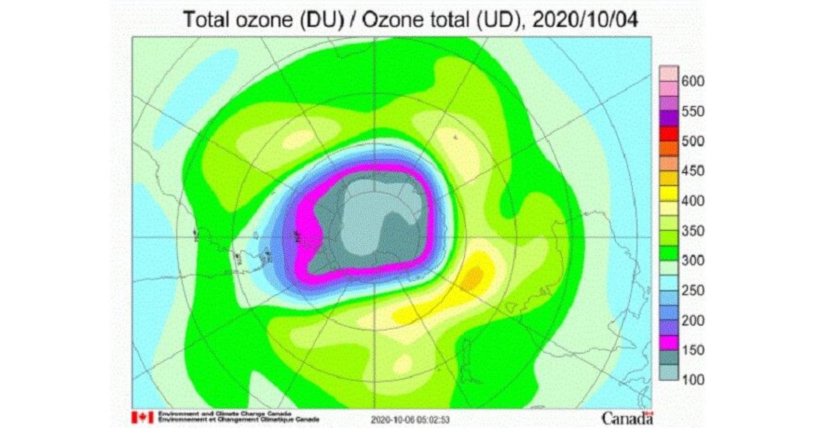 Buraco de ozônio na Antártica é um dos maiores dos últimos anos