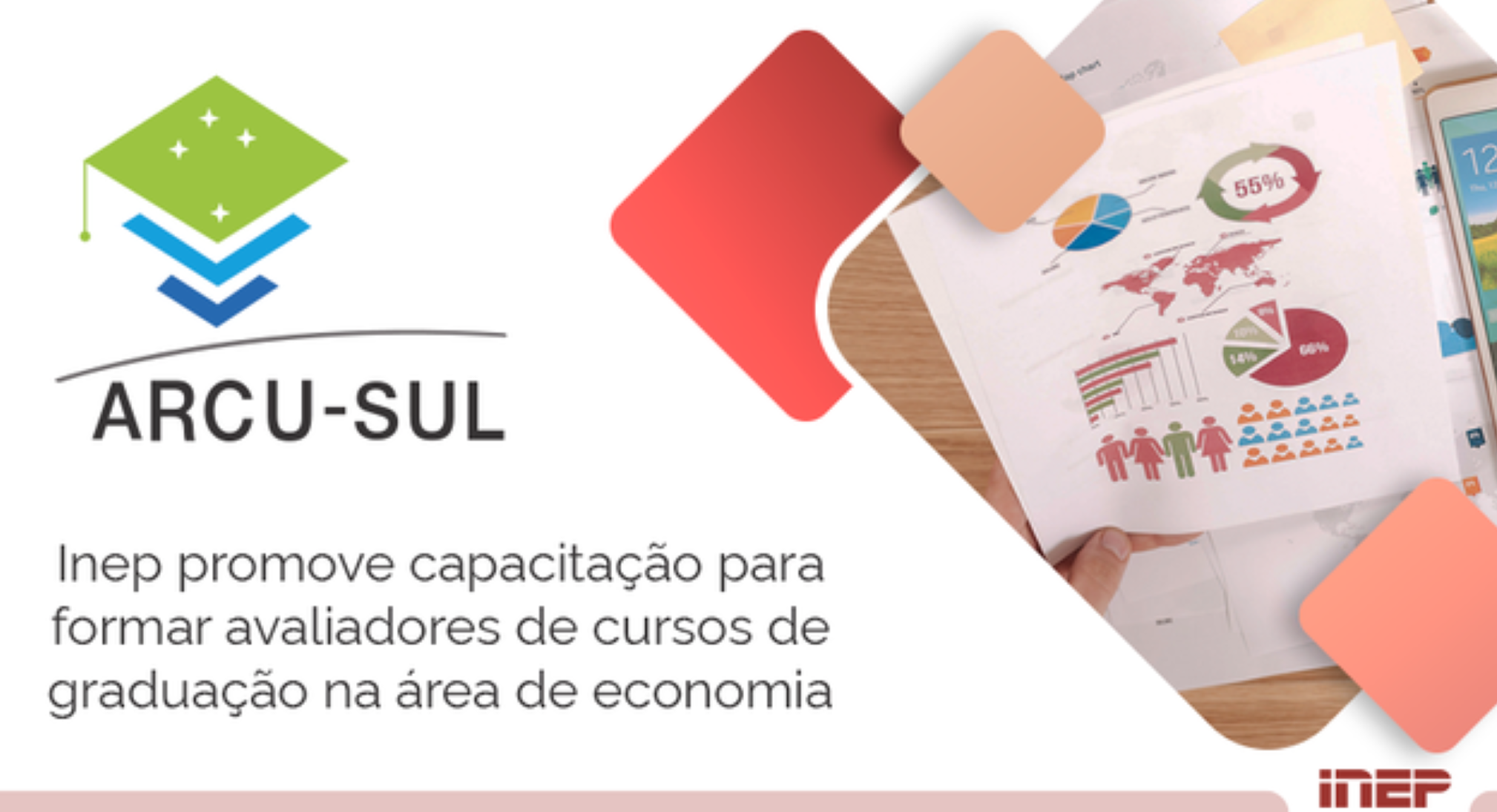 AÇÕES INTERNACIONAIS | Inep promove capacitação para área de economia