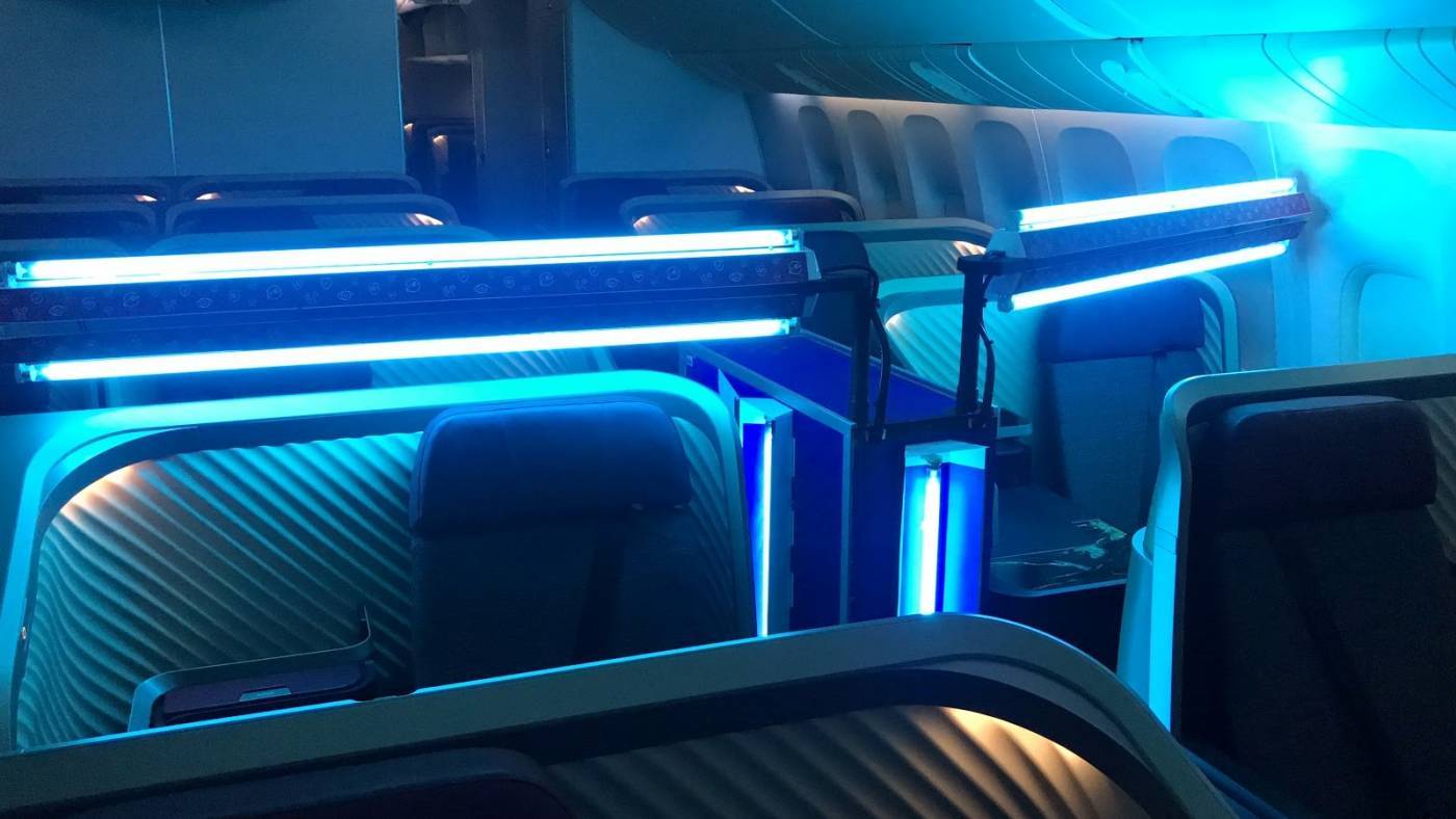 LATAM cria no Brasil tecnologia própria para limpeza de aeronaves com luz ultravioleta