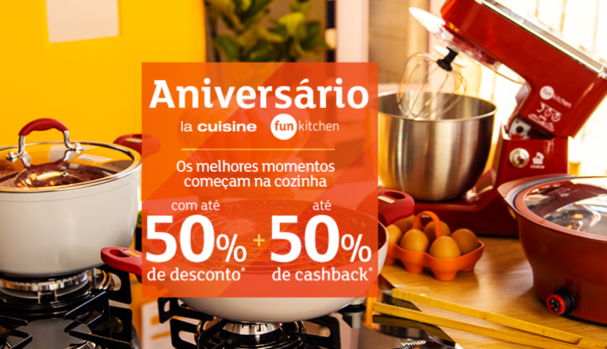 Fun Kitchen e La Cuisine comemoram aniversário com ofertas com até 50% de desconto
