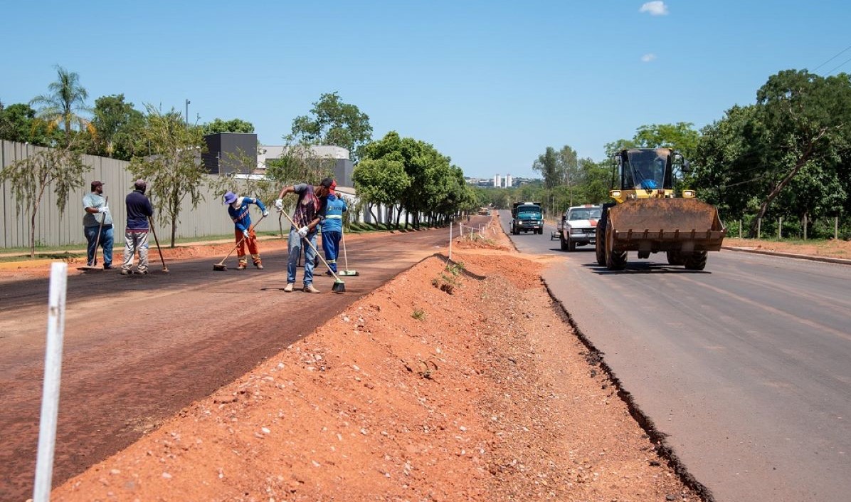 Obras da Avenida Poguba já estão 60% concluídas afirma a Sinfra