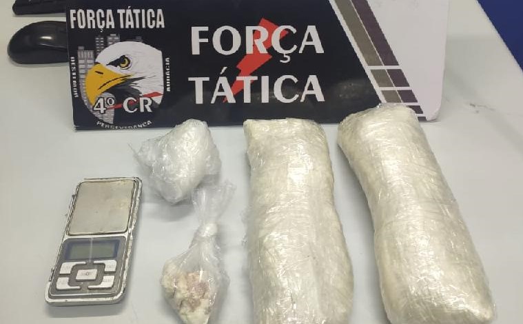 Policiais do CAR prendem jovem com 1,5 kg de cocaína em Rondonópolis