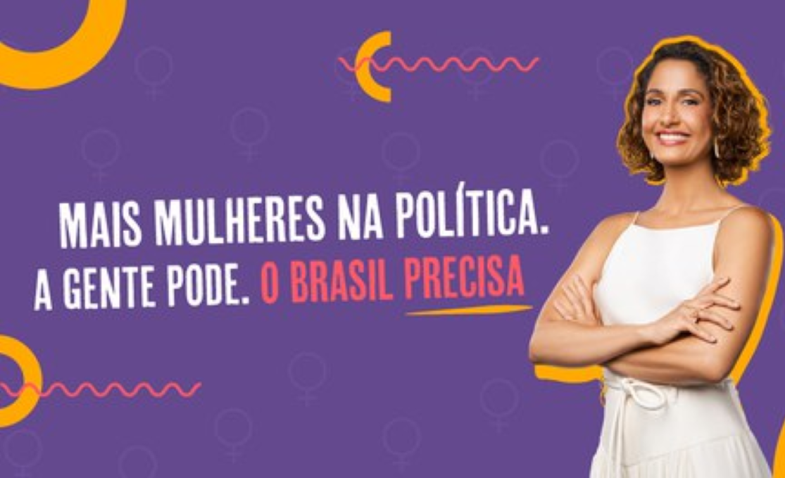 Campanha do TSE com Camila Pitanga incentiva a participação de mais mulheres na política