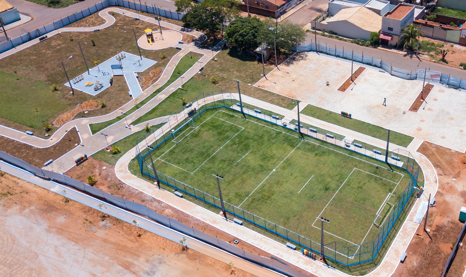 Rondonópolis | Praça do Jardim Europa está praticamente concluída e será entregue em breve à população