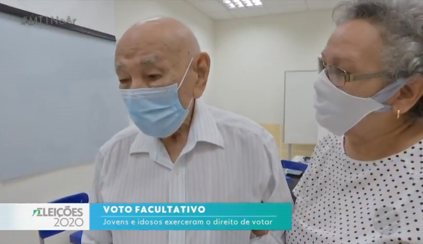 Eleitor de 101 anos comparece às urnas no segundo turno das eleições em Cuiabá