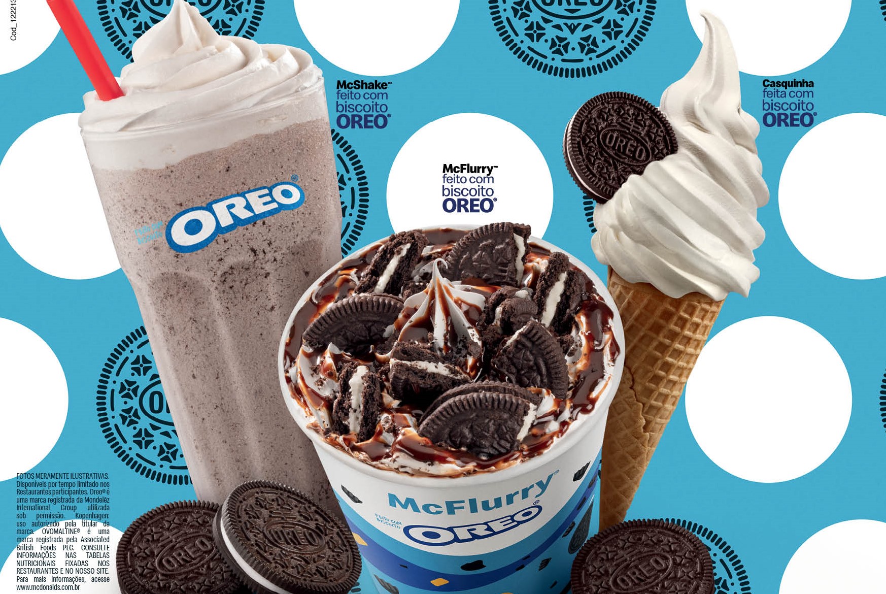 McDonald’s lança três novas sobremesas com Oreo