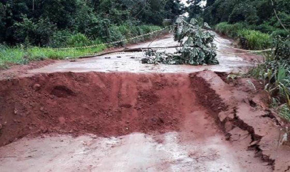 Ponte que liga Sorriso a Sinop cai e rodovia fica interditada no Natal