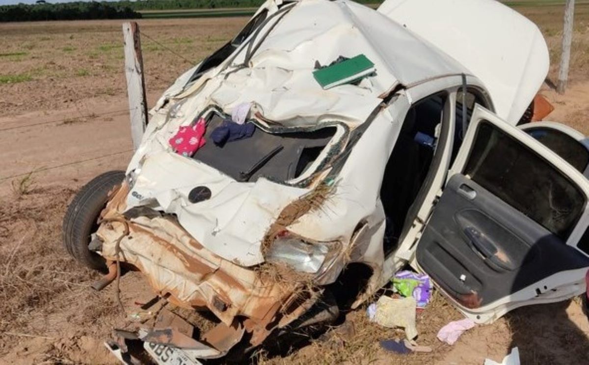 Mato Grosso | Menina de 5 anos morre após mãe capotar carro em rodovia