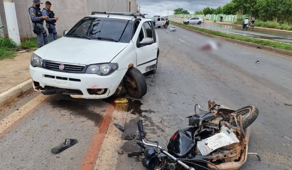 Várzea Grande | Mulher morre e outra fica ferida após serem atingidas por 2 carros ao atravessarem avenida por canteiro