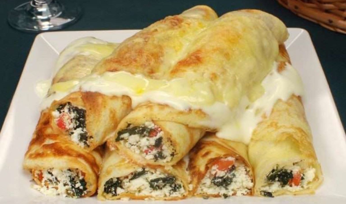 Canelone de tapioca fácil e delicioso