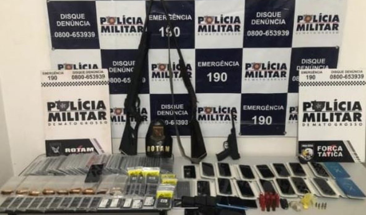 Rotam desmonta quadrilha e recupera peças de celulares furtadas em tombamento na Serra de São Vicente
