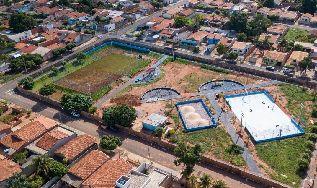 Rondonópolis | Obras de construção da Praça do Jd. Eldorado II estão quase prontas, com 92% concluídas