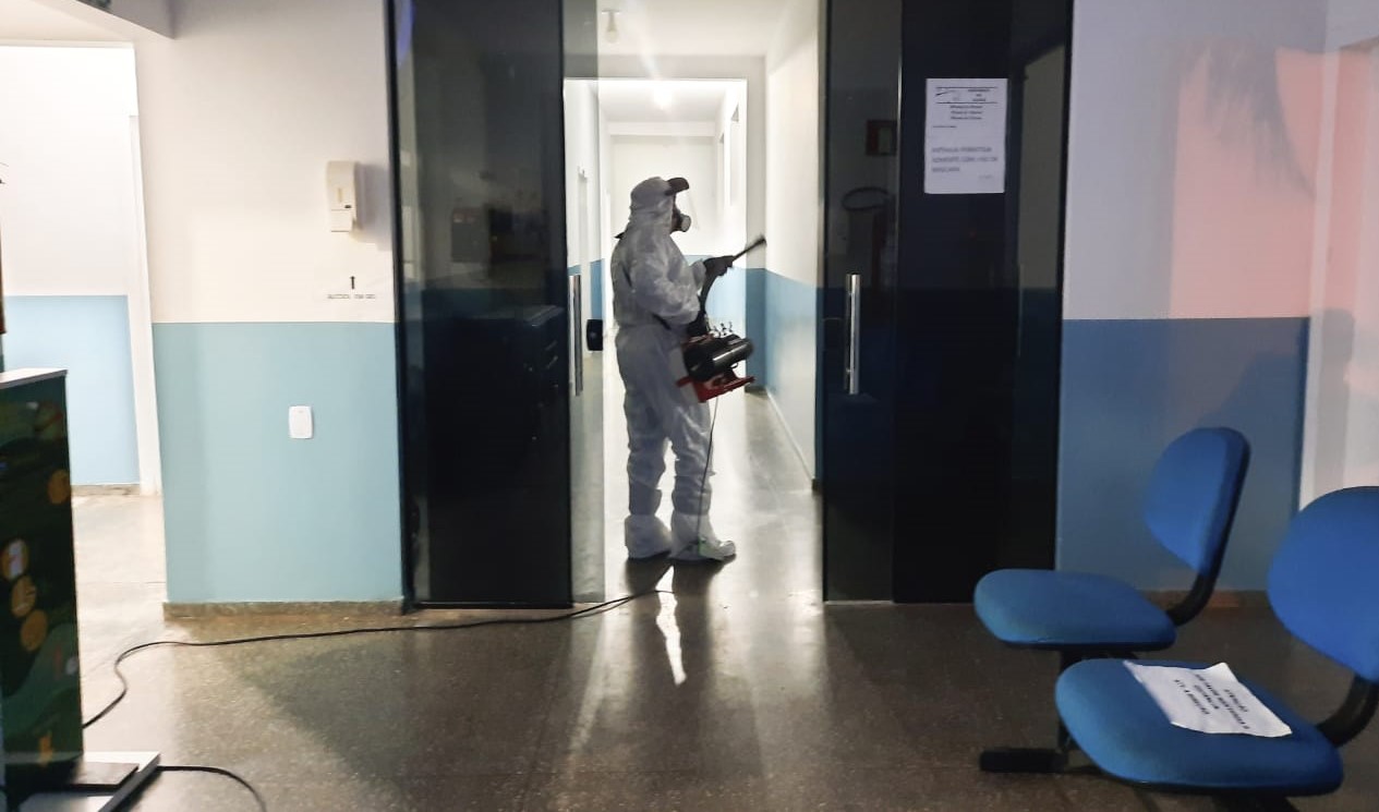 Tesouro | Prédios públicos são sanitizados em combate a Covid-19