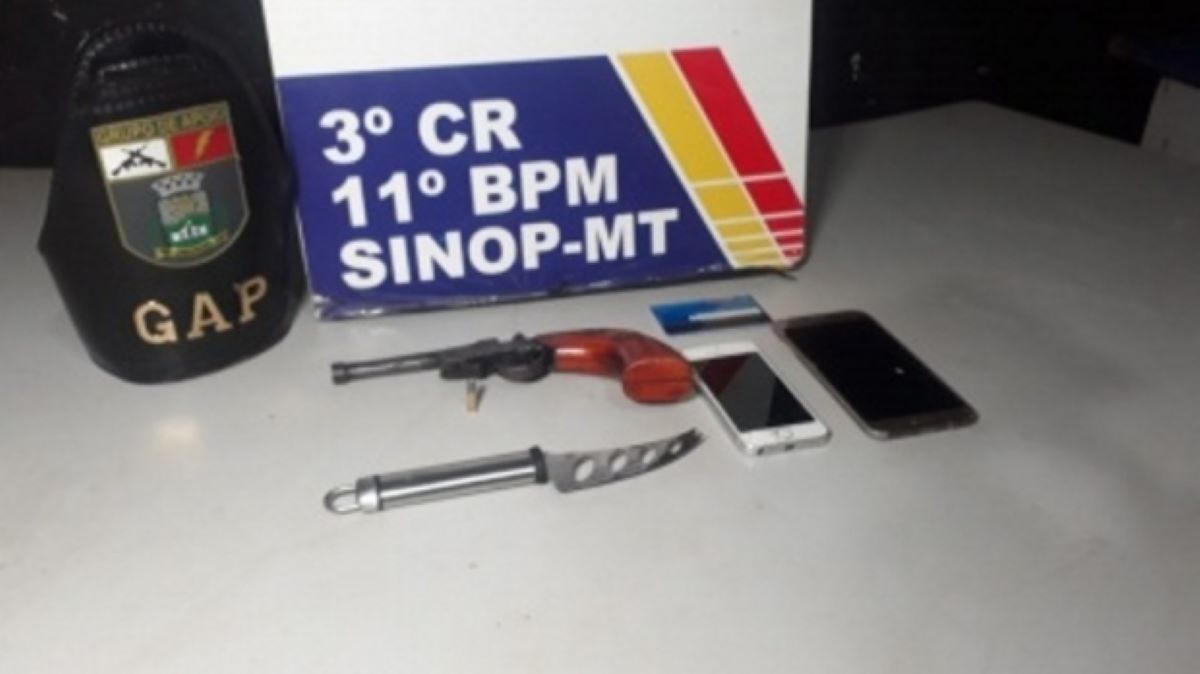 Sinop | Criminosos são presos em flagrante dentro de residência