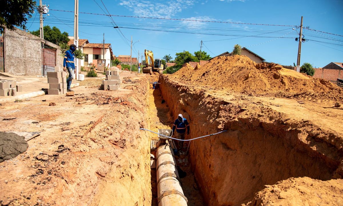 Rondonópolis | Avançam as obras de drenagem e pavimentação asfáltica do Residencial Maria Tereza