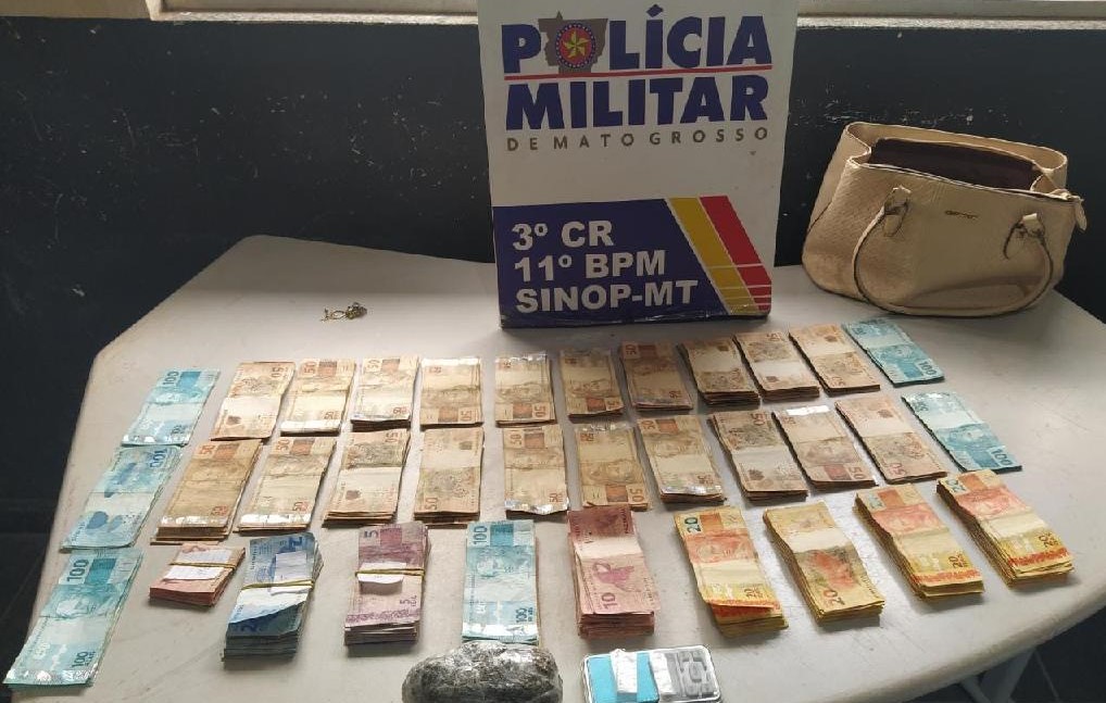Mulheres são pegas com super maconha e R$ 31 mil em Sinop