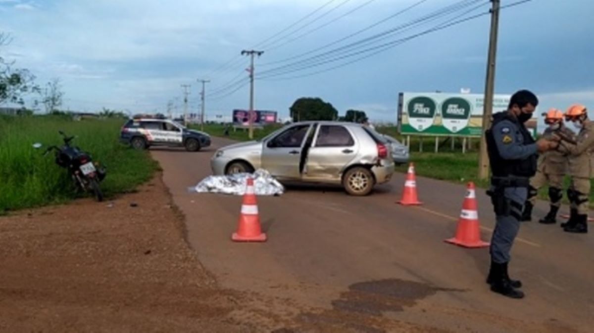 Sinop | Homem morre ao colidir motocicleta na traseira de carro