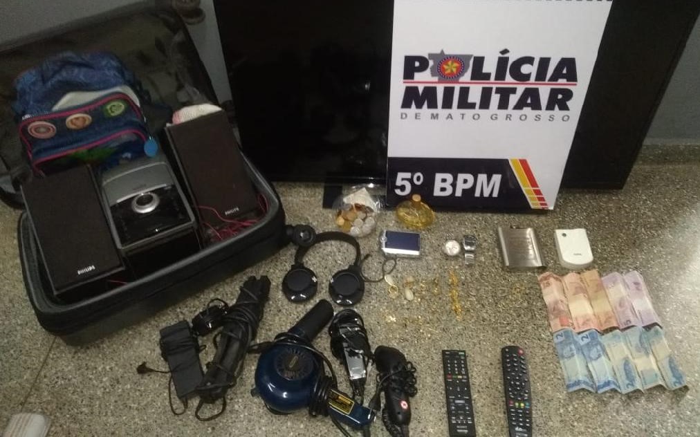 Homem é pego pela PM vendendo objetos furtados em Rondonópolis