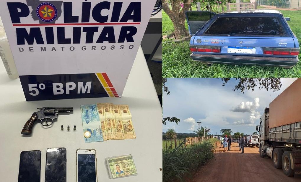 Policiais interceptam quadrilha e resgatam motorista mantido sob arma de fogo em Rondonópolis