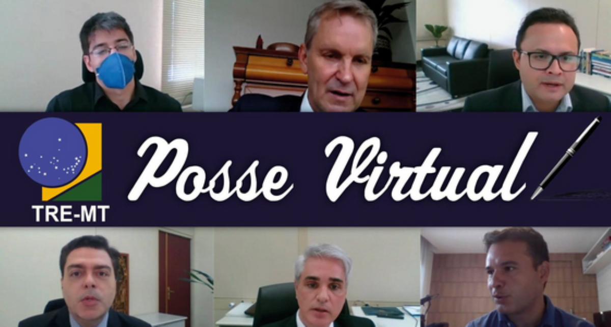 Mato Grosso | Presidente do TRE dá posse virtual a servidor da Justiça Eleitoral