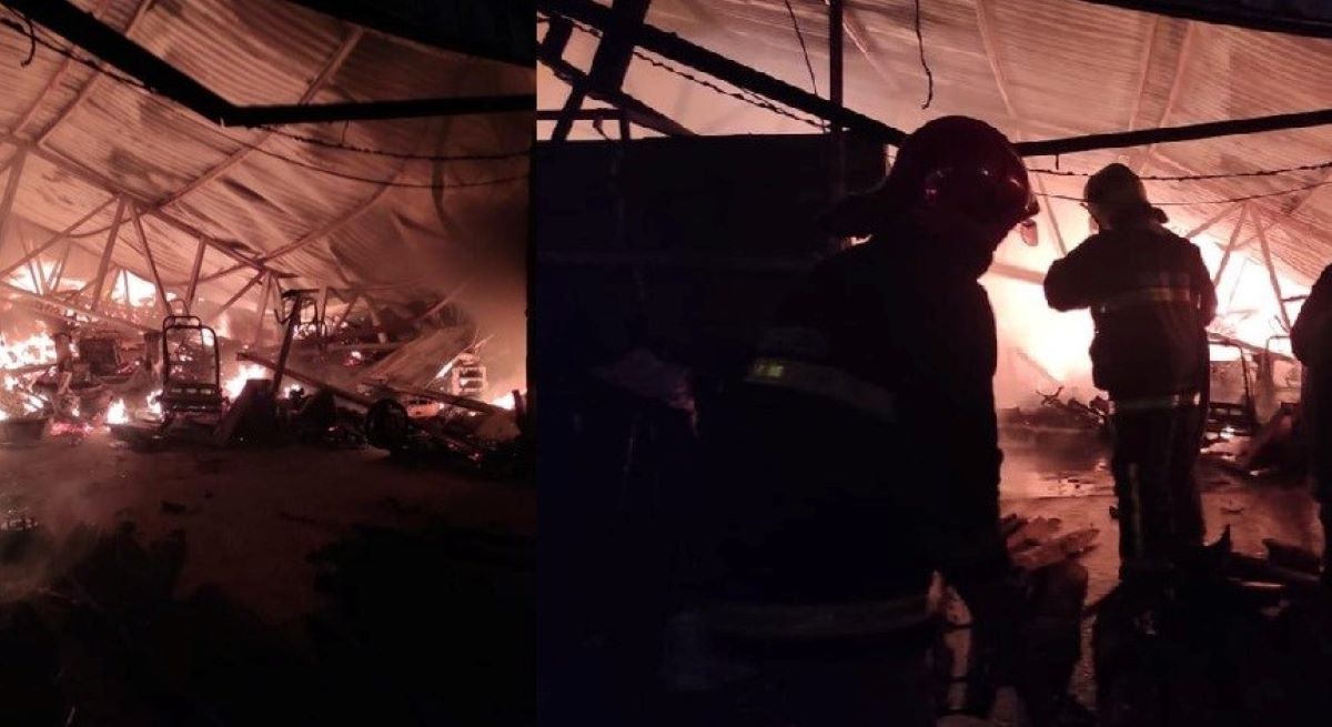 Incêndio destrói loja de autopeças em Várzea Grande