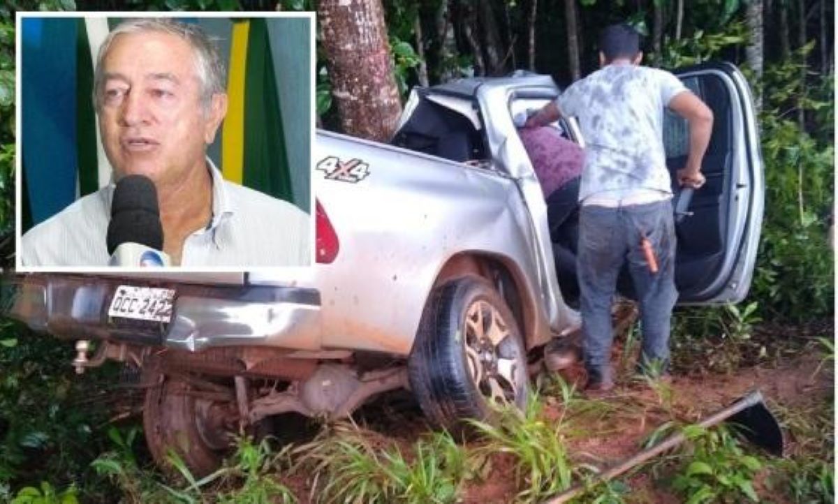 Ex-prefeito de Juara bate caminhonete contra árvore e morre em rodovia do Pará