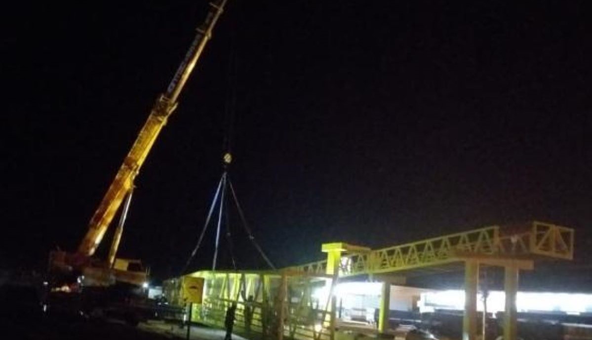 Rondonópolis | BR-364 será fechada nesta quinta-feira para instalação de passarela