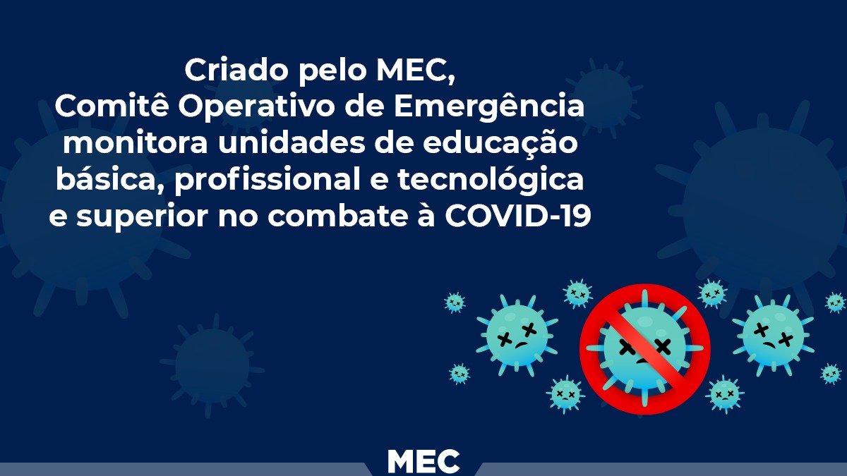 Comitê Operativo de Emergência monitora unidades de educação no combate à COVID-19
