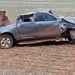 Sinop | Motorista tenta ultrapassagem, perde controle e capota Hilux com três crianças 6
