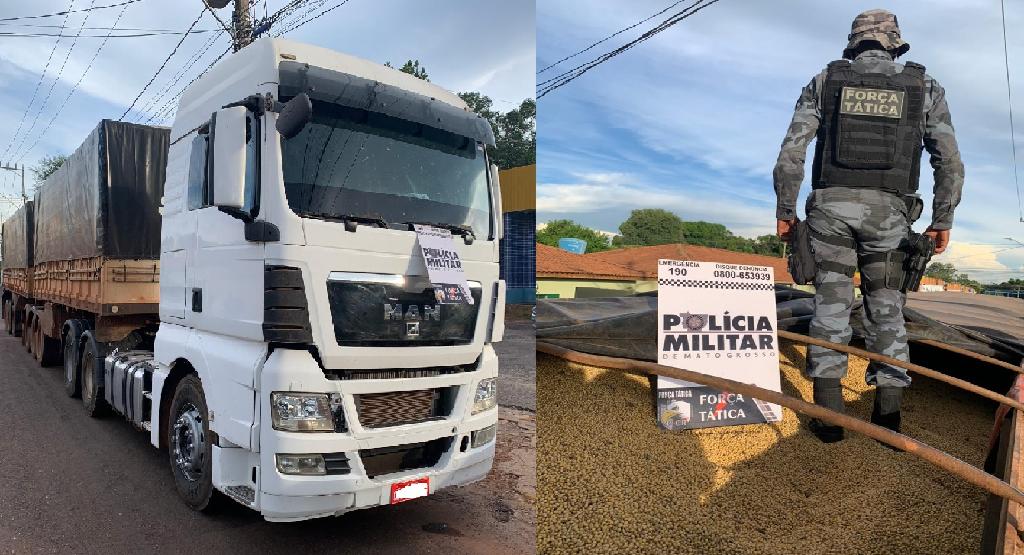 Rondonópolis | Força Tática descobre esquema de quadrilha em furto de carga e recupera 49 toneladas de soja