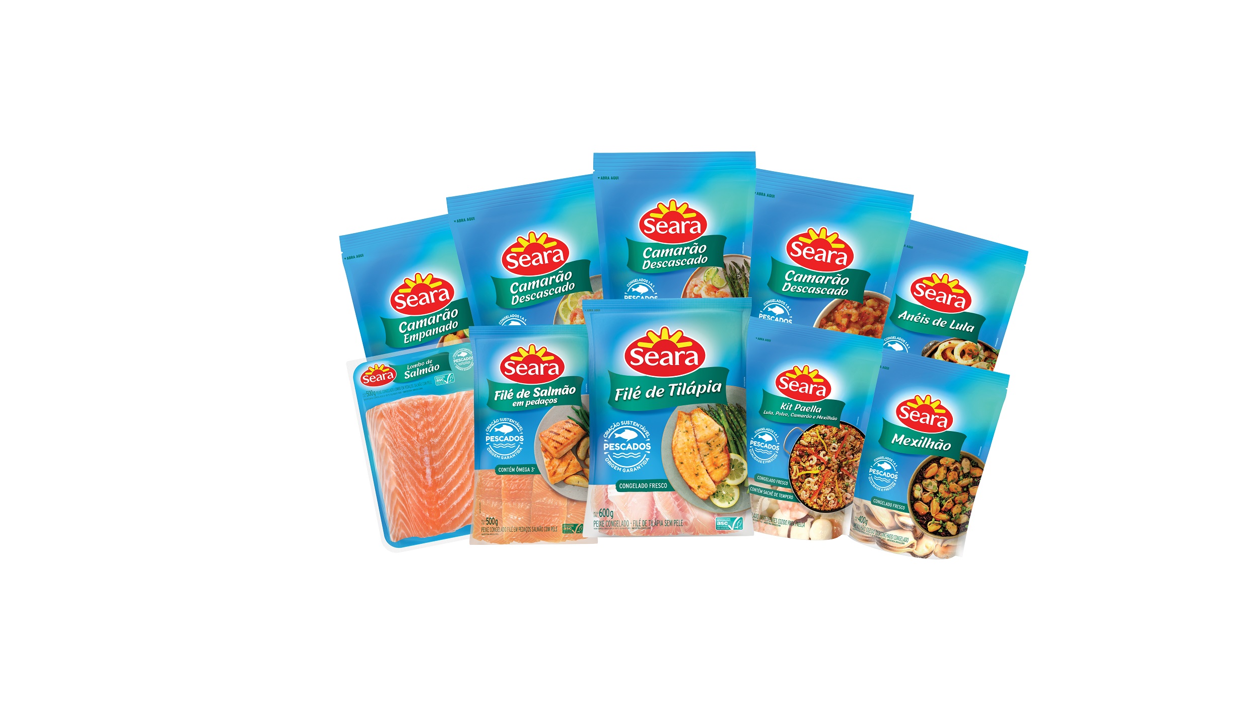 Seara entra no segmento de peixes e frutos do mar